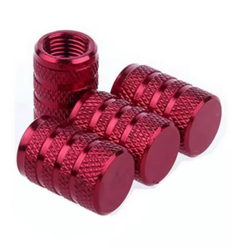 Aluminum Valve Stem Caps 4Pcs Universal Dustproof Protective Covers for Car Motorcycle Bicycle Tire Accessories Stem Caps1