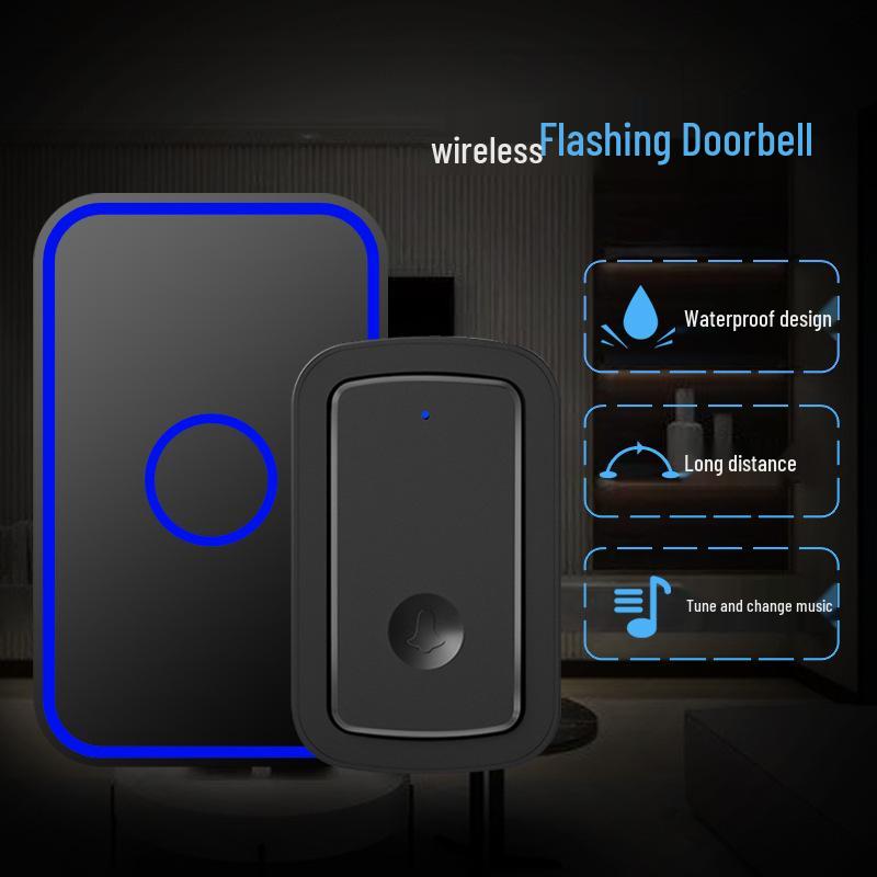 Smart Long-Range Wireless Doorbell with Multiple Receivers and Waterproof Call Button