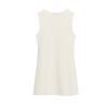 Spring New Women's Clothing Classic Style Plain Stitch A- line Hem Sleeveless round Neck Short Dress 9598019