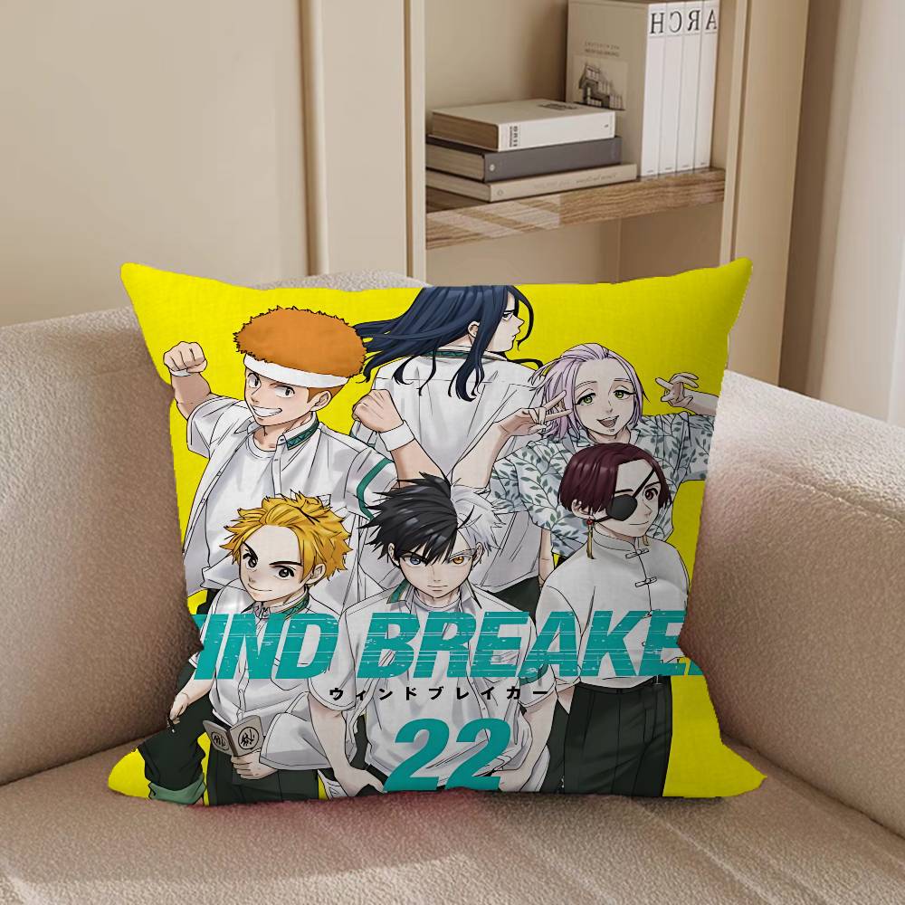 WIND Anime BREAKER Cushion Cover 30x50 Polyester Sofa Cushions Decorative Throw Pillows Home Decoration Pillowcover