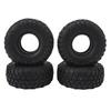 4 шт. Шины для RC-машины Резиновые Неравномерная текстура Шины для гусеничного вездехода Замена для 1:10 RC-машины Черный
