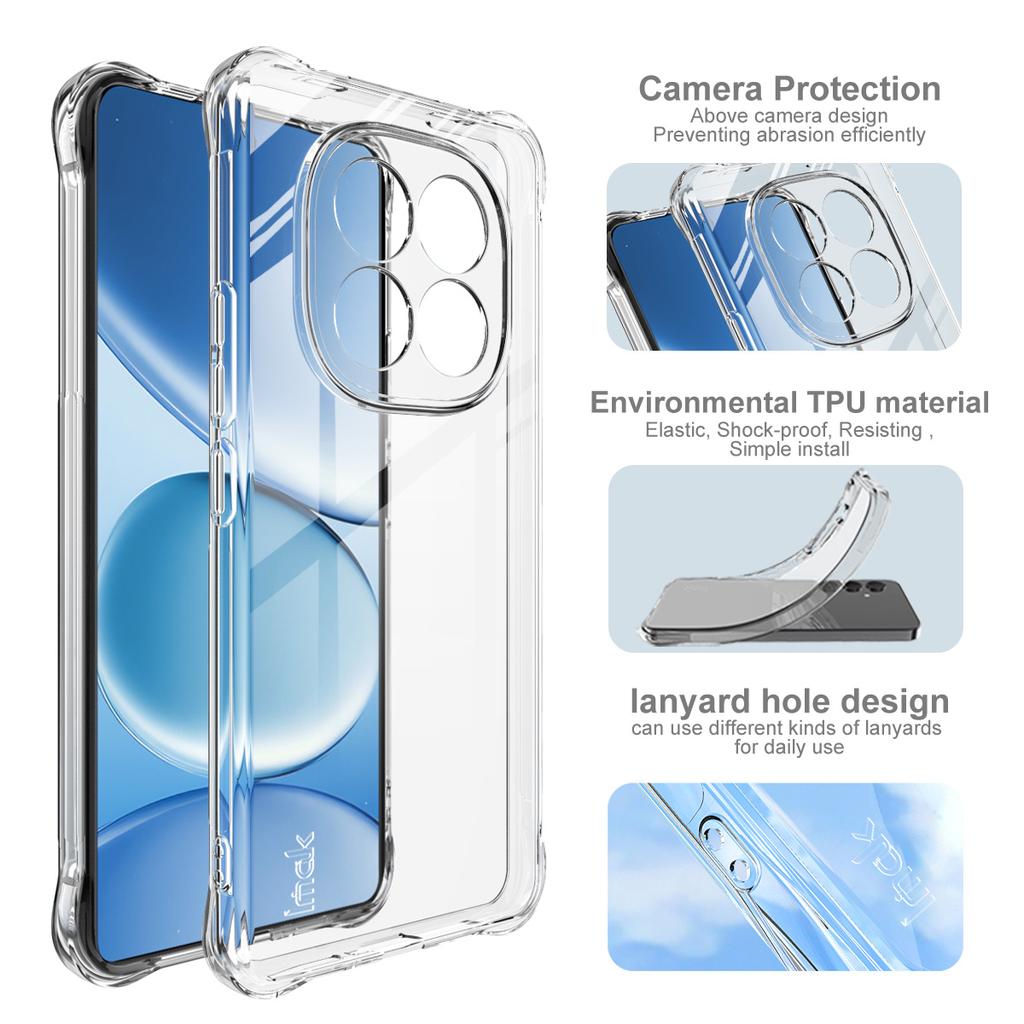 IMAK For Xiaomi Redmi Note 15 Pro 4G (Global) Case TPU Phone Cover Airbag Shockproof Protection