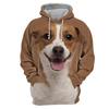Sweat À Capuche À Manches Longues Imprimé 3D Pour Hommes Et Femmes, Sweat-shirt, Pull, Manteau, Haut, Animaux Drôles, Chiens, Mode