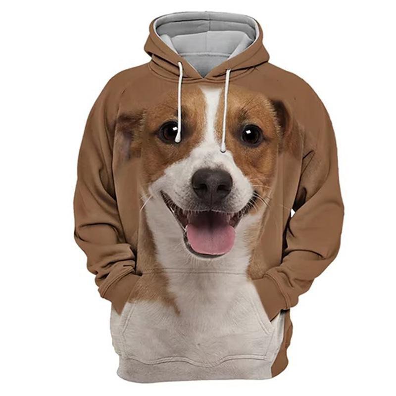 Sweat À Capuche À Manches Longues Imprimé 3D Pour Hommes Et Femmes, Sweat-shirt, Pull, Manteau, Haut, Animaux Drôles, Chiens, Mode