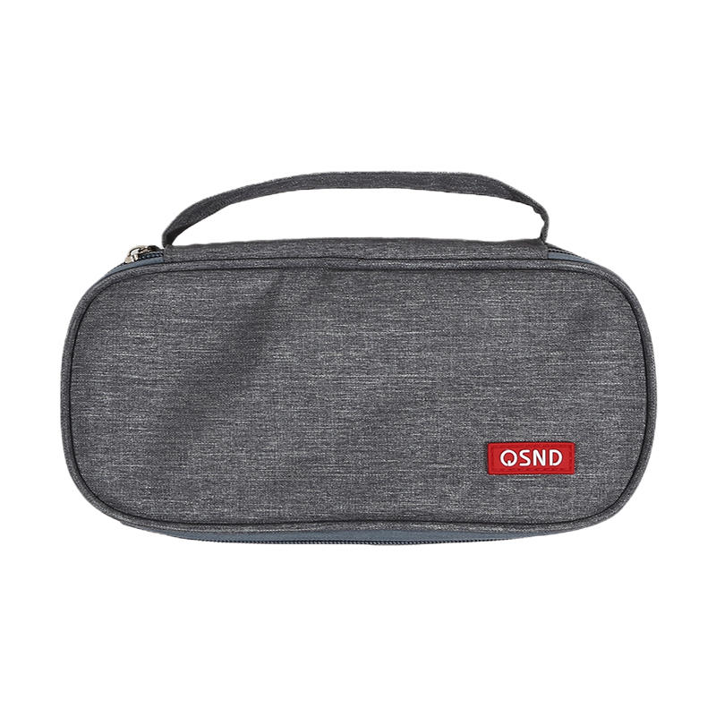 Ручной двухслойный пенал из ткани Оксфорд однотонный студенческий пенал с отделением с зажимом для ручки сумка для хранения школьных канцелярских товаров