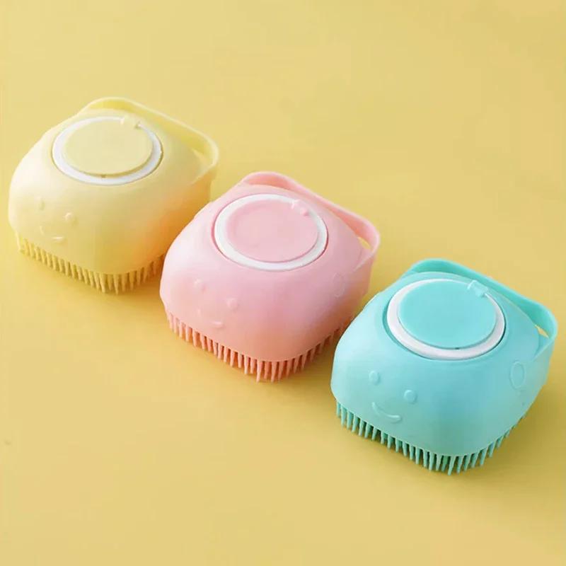 Pet Dog Bath Grooming Brush For Dogs Pets Dogs Accessories Soft Silicone Massager Cleaning Tool Comb Cats Supplies Products Home