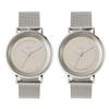 Klon Pair Watch Solar Watch Replacement Belt Simple 38mm KLON SLIM SOLAR STYLE Tentosen 38mm Men's Women's -SILVER MESH-