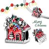 Рождественский Медный Медь Теплый Рождественский Дом Бусины Подходят Шарм Браслет Подвеска Женщины Сделай Сам Изысканные Ювелирные Изделия Вечеринка Подарок