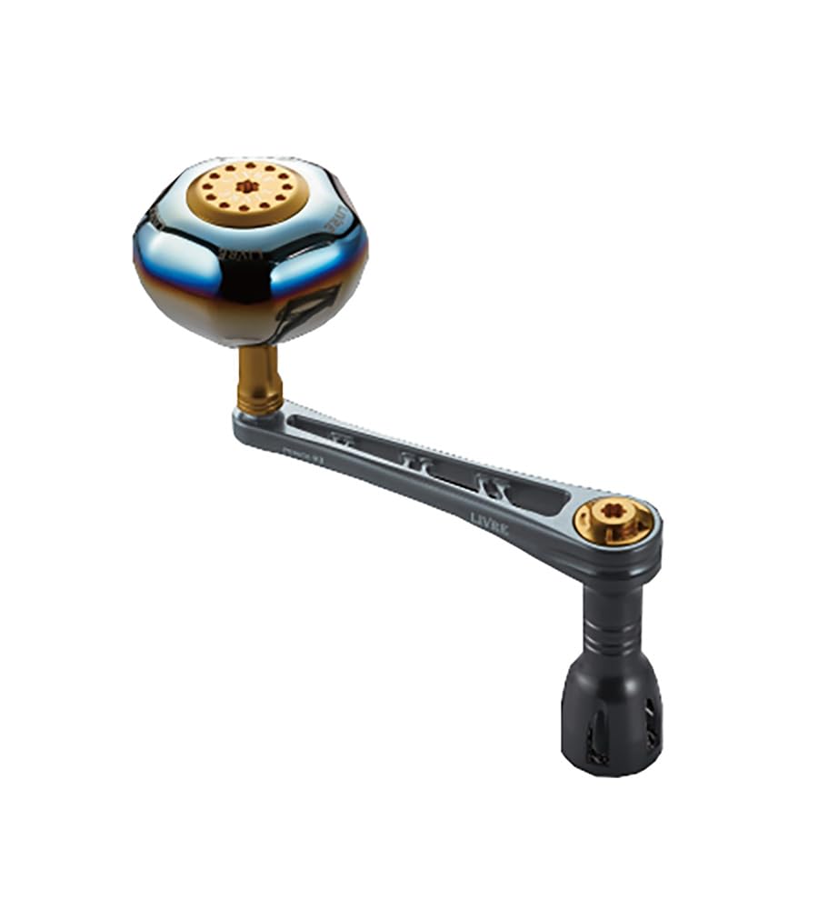 LIVRE 11211 Power 93 Daiwa Old Size Compatible Gunmetal Plate Gold G Spinning (Power 93) 4500~5500 (new 8000~14000) + PW93-D455-GMG [Large Reel/custom