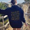 WALKBY FAITH NOTBY SIGHT Women Letter Print Sweatshirt Hoody Hoodies Solid Long Sleeve Brand Casual Ladies Top Fashion Streetwear Clothing