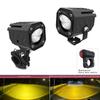 Motorcycle Fog Light Auxiliary Lamp Kit LED Projector Lens Spotlight Offroad Driving Work Lights for Electric Bike Truck SUV ATV