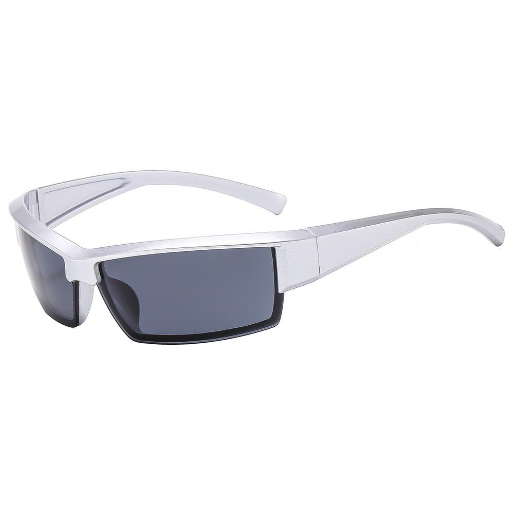 New Y2K Future Technology Sunglasses Cool Punk Style Hip Hop Glasses Men's Women's Personalized Concave Shaped