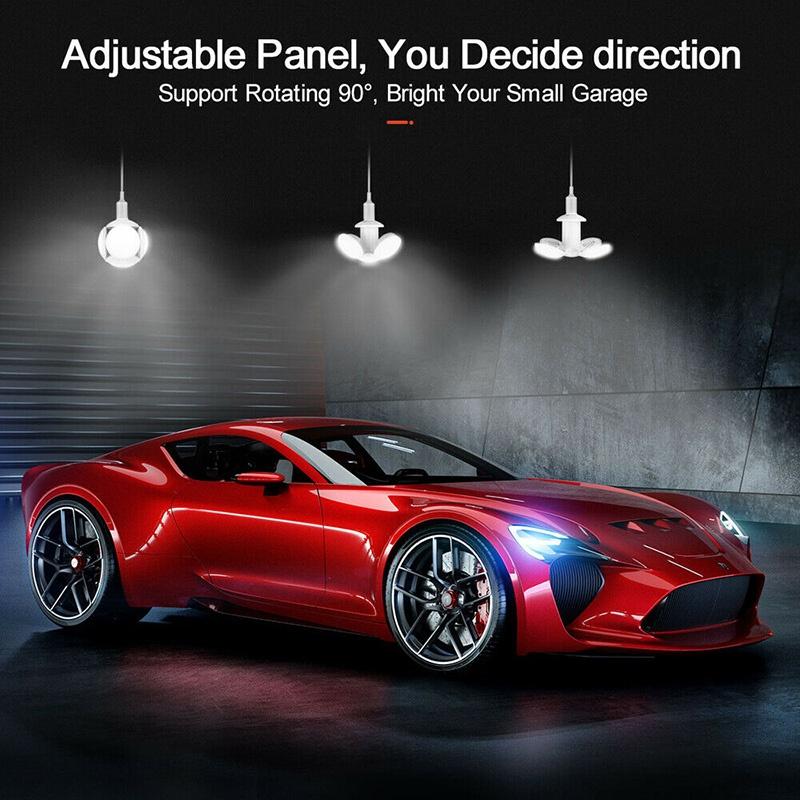 1PC Super Bright LED Bulb Deformable Garage Ceiling Lights E27 40W Football Light