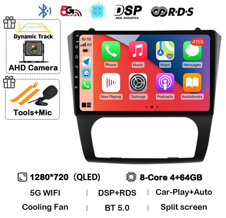Android 14 Carplay+Auto WIFI+4G BT автомобильное радио стерео для Nissan Altima Teana 2008 2009 2010 2011 2012 мультимедийный видеоплеер GPS