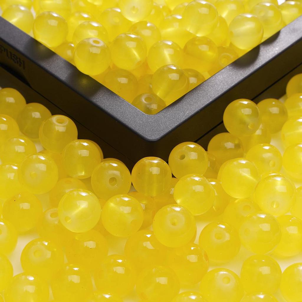 Бусины из имитации нефрита 6 мм, однотонные, для изготовления украшений своими руками