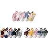 5Pairs Cotton Kids Ankle Sock Letter Toddle Walking Socks Creative Baby Floor Socks  Daily