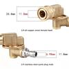 Brass Cleaning Adaptor PSI Pivoting Watering Equipment Connector  For Pressure Washer Attachment