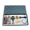 Wax Stamp Seal Retro Style Detachable Handle Carved Pattern Easy Operation Wax Seal Stamp Kit with