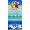 MISITU Micro Piece Jigsaw Puzzle, 150 Pieces, Puzzle with Postcards, Landscapes, Animals, Nature, Birds, Ocean, Summer, Gift, Birthday, Christmas,