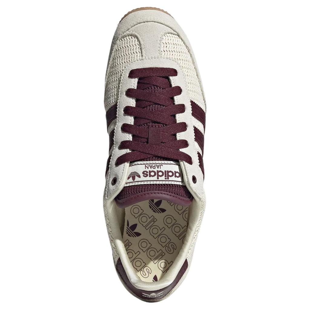 adidas Originals Japan W 'Кремово-белый с бордовым и резиновой подошвой' Женские ретро-кеды с открытым носком JR7161