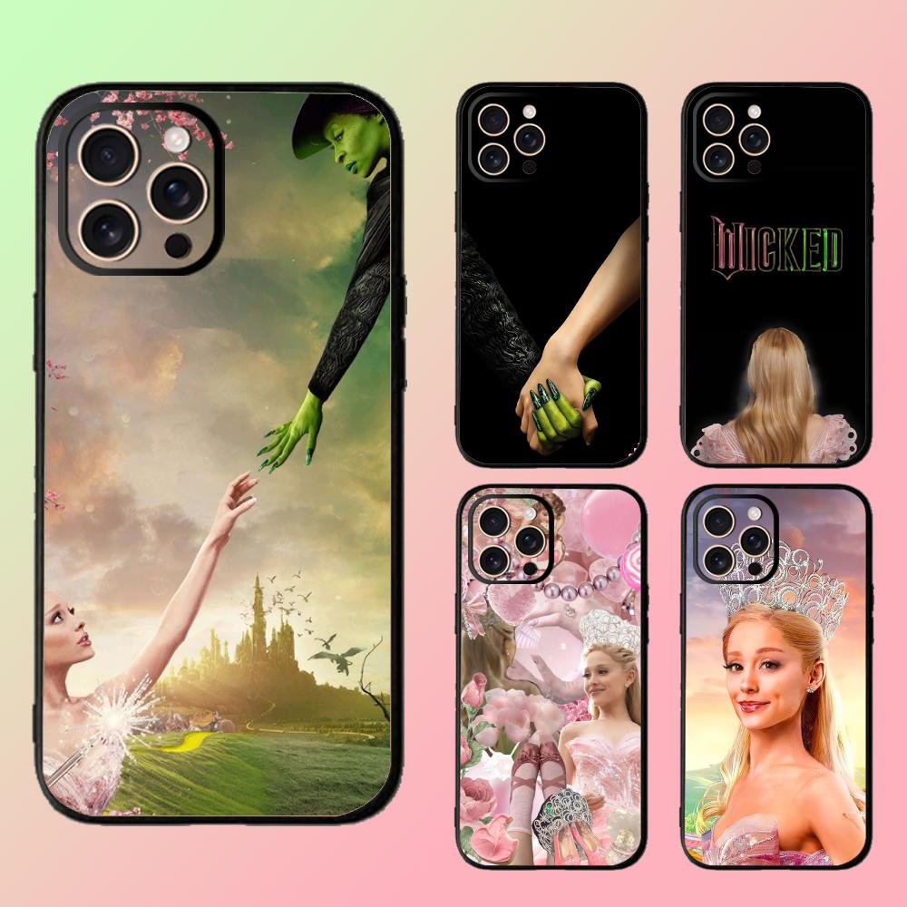 Pink Wick-ed classic movie poster Phone Case For iPhone 17 16 16e 15 14 13 12 Plus Mini Pro Max Soft black Shockproof Cover