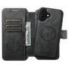 SUTENI Q-05 For iPhone 17 Wallet Case 2 in 1 Detachable Leather Flip Phone Cover with Stand