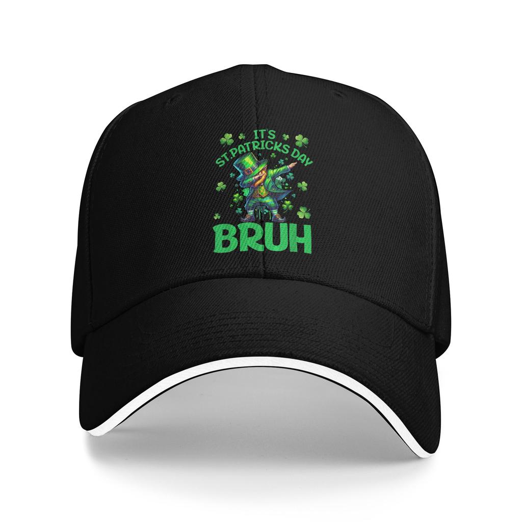 Summer Bruh St Patricks Day Saint Patricks Day Leprechaun Baseball Cap Hiking Fishing Fashion Trucker Hat Unisex Snapback Cap