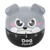 Mechanical Kitchen Timer Cute Dog Manual Counters for Home Cooking Reminder Tool(Gray)