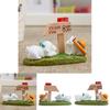 Resin Cartoon Garden Sign With Dog And Rabbit Design For Plant Marking And Gift Giving