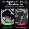 Auovo Cup Holder Inserts Coaster Compatible with Honda CRV CR-V 2023 2024 2025 2026 Silicone Cup Mat Pad Car Interior Decoration (3-pcs kit, Black)