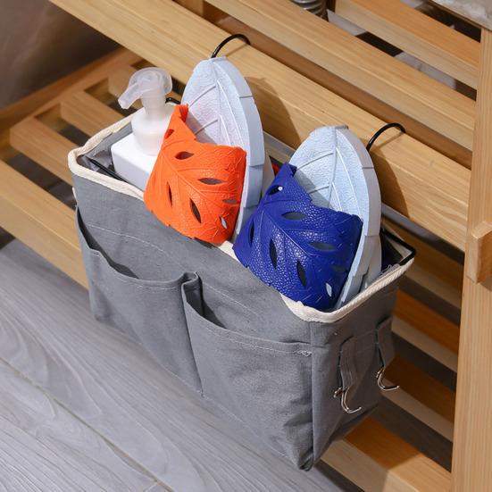 Подвесная сумка для хранения вещей у кровати с прочными крючками, большая вместимость, несколько отделений, водонепроницаемая подкладка, полка для двухъярусной кровати, прикроватная тумбочка