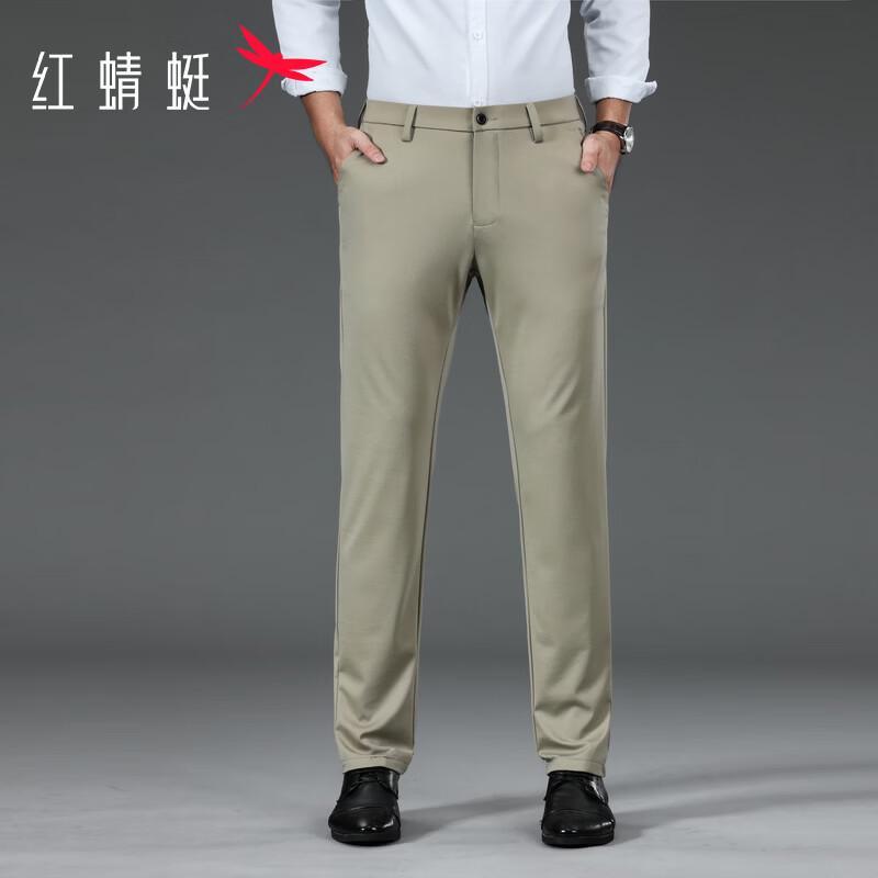 RED DRAGONFLY Мужские брюки в стиле business casual с защитой от складок