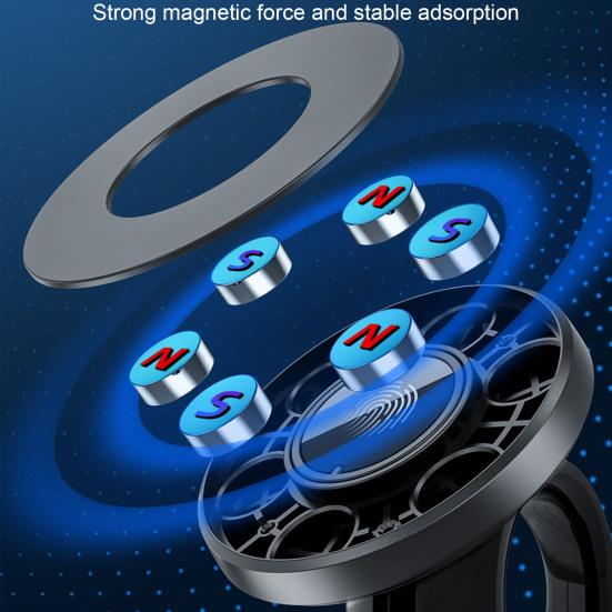 Автомобильный держатель для телефона, магнитный, с вращением на 360 градусов, универсальный автомобильный воздуховод
