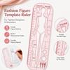 Plastic Garment Drawing Template Dynamic Poses Clothing Design Ruler  Garment Pattern Making