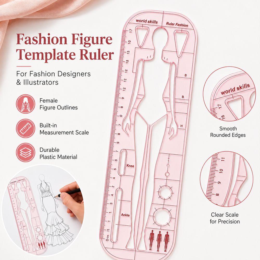 Plastic Garment Drawing Template Dynamic Poses Clothing Design Ruler Garment Pattern Making