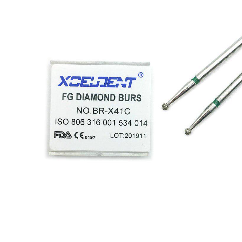 10 шт., стоматологические высокоскоростные боры, высокоскоростные наконечники, турбинные алмазные боры, алмазная полировка, боры для подготовки зубов BR-X41C