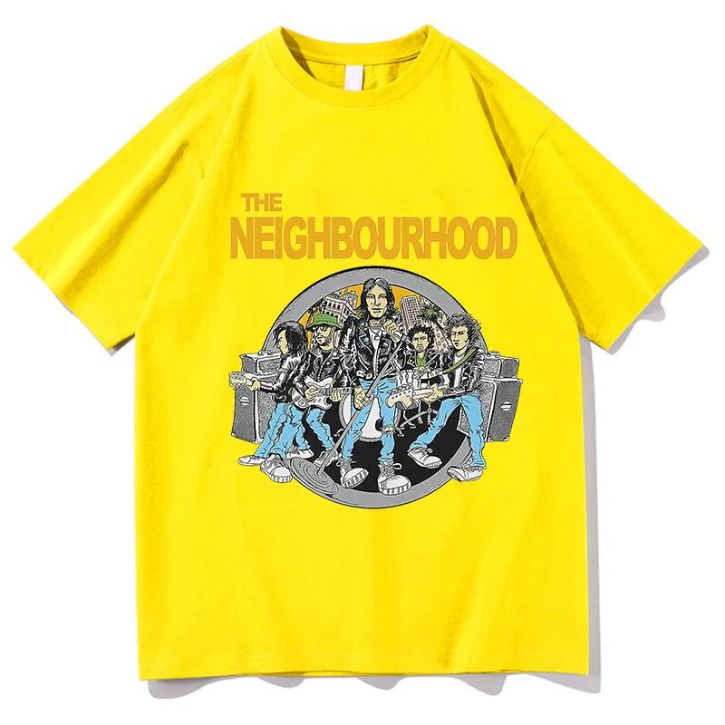 Classic Black White NEIGHBORHOOD Short-sleeved T-shirts Pop Harajuku Women T Shirt Signature Slogan Top NBHD T Shirts Streetwear