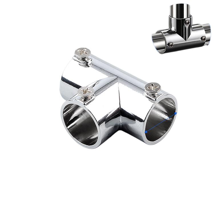 2/3/4/5/6 Way pipe connector fittings Stainless Steel 19/25/32mm Tube joiner Clothesline Shelf Tube Connector Furniture Hardware