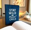 Dark Blue Velvet Notebook – 80 pages – Stay Wild Moon Child