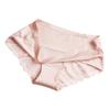 Ladies Sexy Lace Panties  One Oiece Ice Silk Seamless Low-waist Briefs