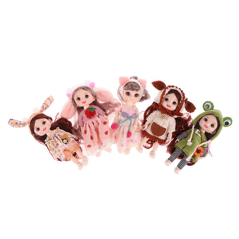 Innovative And Practical For Girls Birthday Gift Cute Princess Diy Dress Up Toys 16Cm Exquisite Mini Imitation Dolls