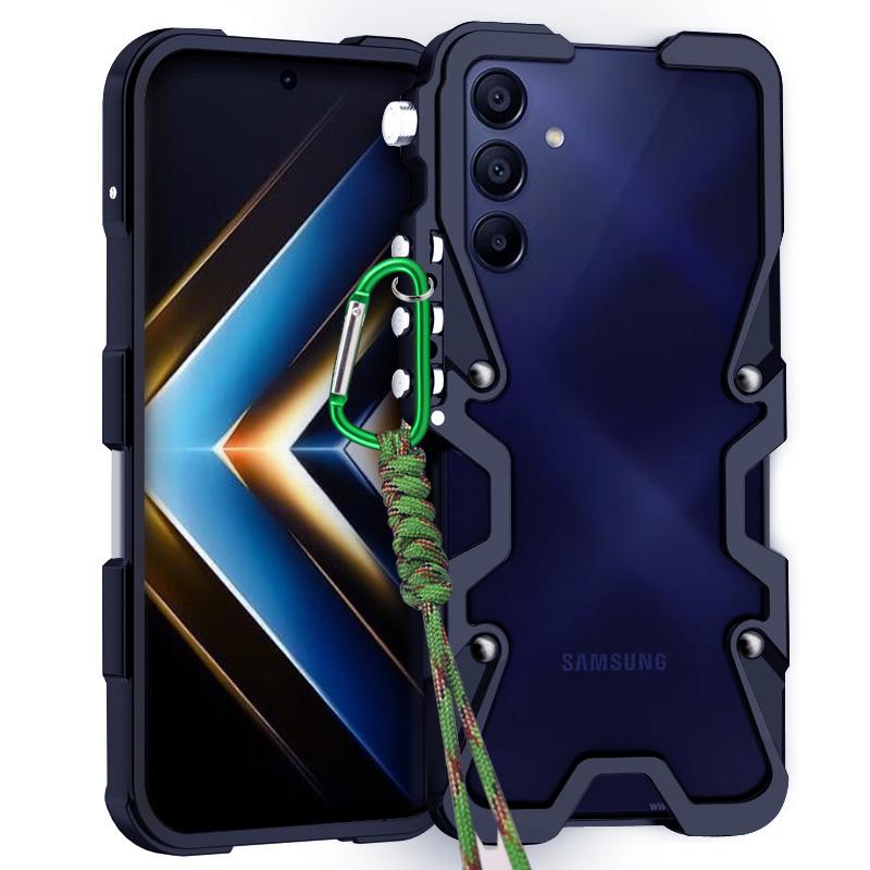 For Samsung a15 Armor Screw Metal Frame Shockproof Cover For Samsung a15 a16 4G 5G Aluminium Bumper Cases Heavy Duty Fundas