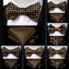 Набор галстуков-бабочек для мужчин, регулируемый галстук-бабочка в полоску, шелковый галстук-бабочка с пейсли, носовые запонки для вечеринки