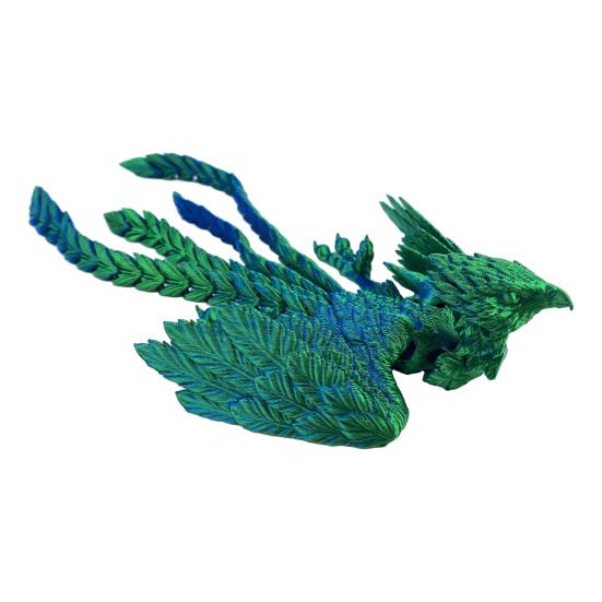 3D-печатная игрушка-феникс, шарнирная, гибкая, фиджет-птица, фигурка, крутая статуэтка животного, для снятия стресса, настольное украшение для взрослых