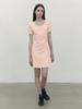 Kirsh Small Cherry Round Neck Dress [Salmon]