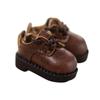 Obitsu 11 OB11 Size Obitsu Doll 11cm Body Shoes Lace-up Shoes Leather Shoes Casual Shoes Simple 4 Colors (Brown)