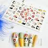 12Pcs/Set Nail Sticker Non-Fading Self-Adhesive Excellent Saturation Valentine DIY Design Decals Manicure Sticker for Manicure