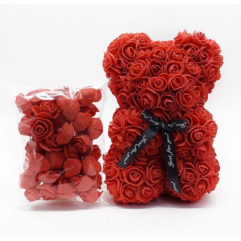 500 шт. плюшевый мишка из роз 3,5 см искусственные цветы из пенопласта для DIY свадебные декоративные рождественские украшения для дома