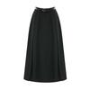 TVIEW Feminine Belted Pintuck Flare Skirt_V6A-Csk029