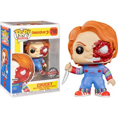 Детская игра Chucky Half Battle Damaged США без Pop! винил